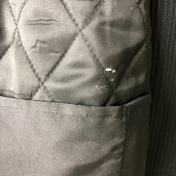 J McLaughlin Bennet Tweed Quilted Vest Ribbed Knit Back Black Size XS - Picture 11 of 11